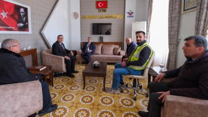 Vali Çiçek’ten Gar Müdürlüğüne ziyaret