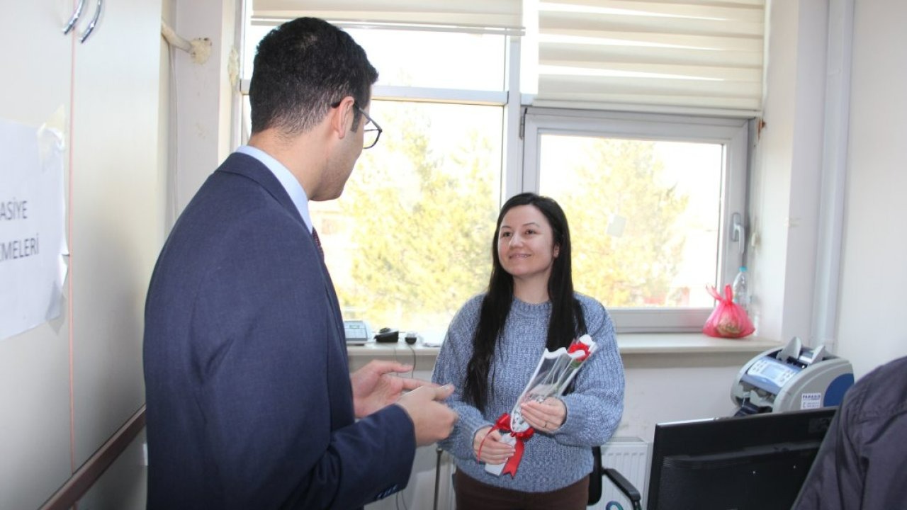 Yalıhüyük Kaymakamı Çelik, Dünya Kadınlar Günü'nü kutladı