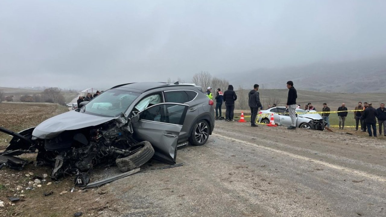 Yozgat'ta iki otomobilin çarpışması sonucu 1 kişi öldü, 5 kişi yaralandı