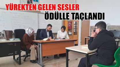 Yürekten gelen sesler ödülle taçlandı