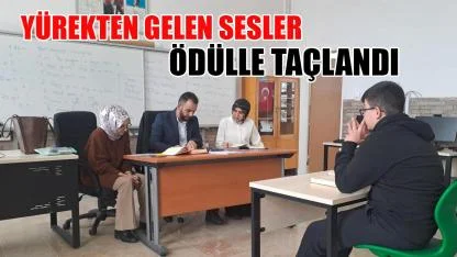Yürekten gelen sesler ödülle taçlandı