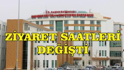 Ziyaret saatleri değişti