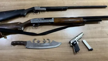 Kırşehir'de ruhsatsız 2 av tüfeği ve 1 tabanca ele geçirildi