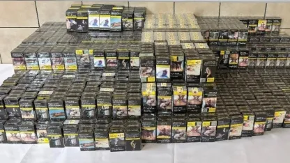 Kırşehir'de gümrük kaçağı 1605 paket sigara ele geçirildi