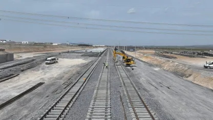 Sanayicinin ihracatını kolaylaştıracak demir yolu lojistik merkezinin yüzde 70'i tamamlandı