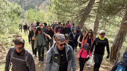 Beypazarı'nda doğaseverler yürüyüş etkinliğinde bir araya geldi