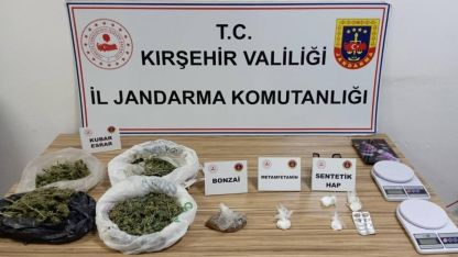 Kırşehir'de 1,2 kilo uyuşturucuyla yakalanan zanlı tutuklandı