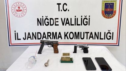 Niğde'de ruhsatsız silah operasyonunda 1 zanlı yakalandı
