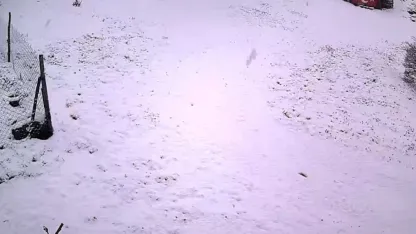 Akyurt'ta kar yağdı