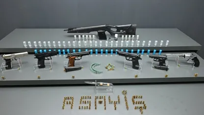 Kırşehir'de ruhsatsız 6 tabanca, havalı tüfek ve 675 fişek ele geçirildi