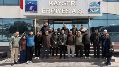 Rusya ve Türkmenistan'dan iş insanları Erciyes'i ziyaret etti