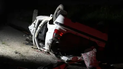 Ankara'da takla atan otomobildeki 1 kişi hayatını kaybetti