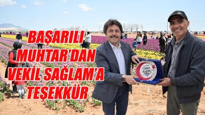 Başarılı Muhtar’dan vekil Sağlam’a teşekkür