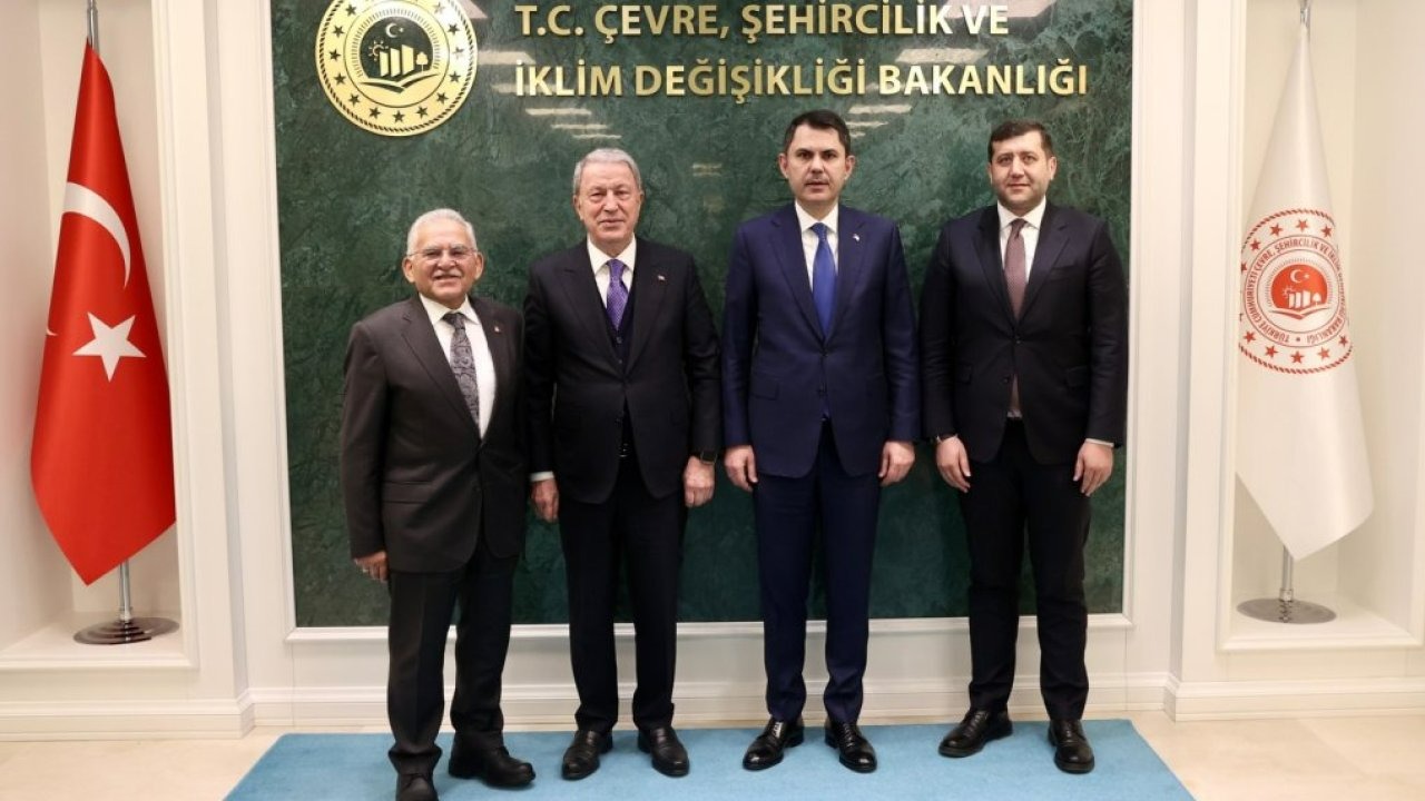 Başkan Büyükkılıç'tan Çevre, Şehircilik ve İklim Değişikliği Bakanı Kurum'a ziyaret