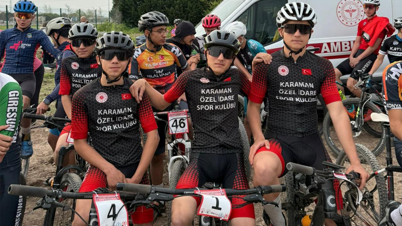 Karaman bisiklet takımı final yarışında