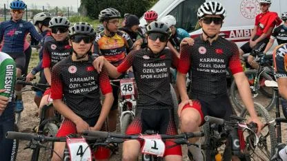 Karaman bisiklet takımı final yarışında