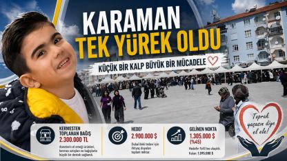 Karaman tek yürek oldu