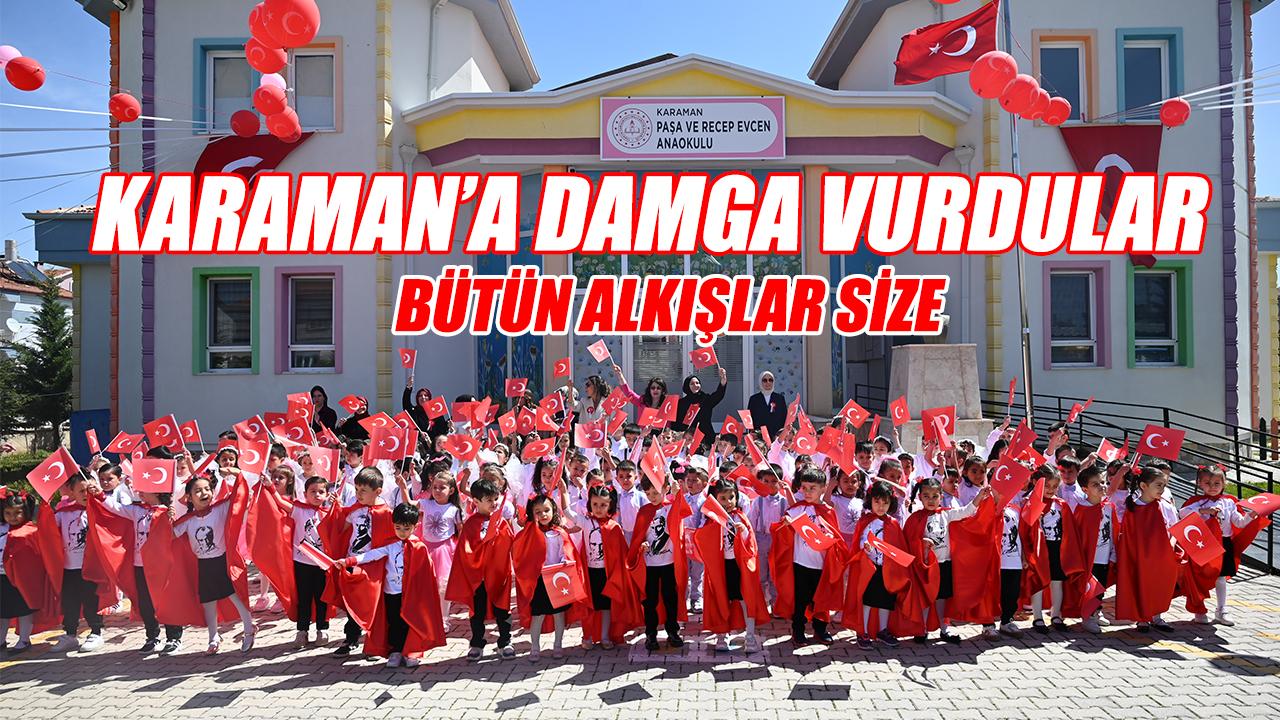 Karaman'a damga vurdular