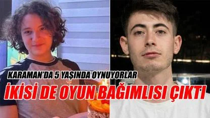 Karaman'da 5 yaşında çocuklar oynuyor