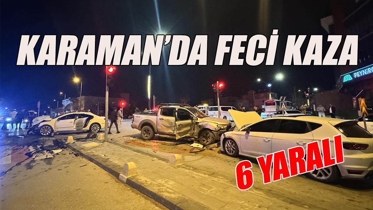 Karaman'da feci kaza