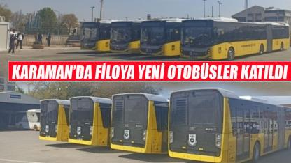Karaman’da filoya yeni otobüsler katıldı