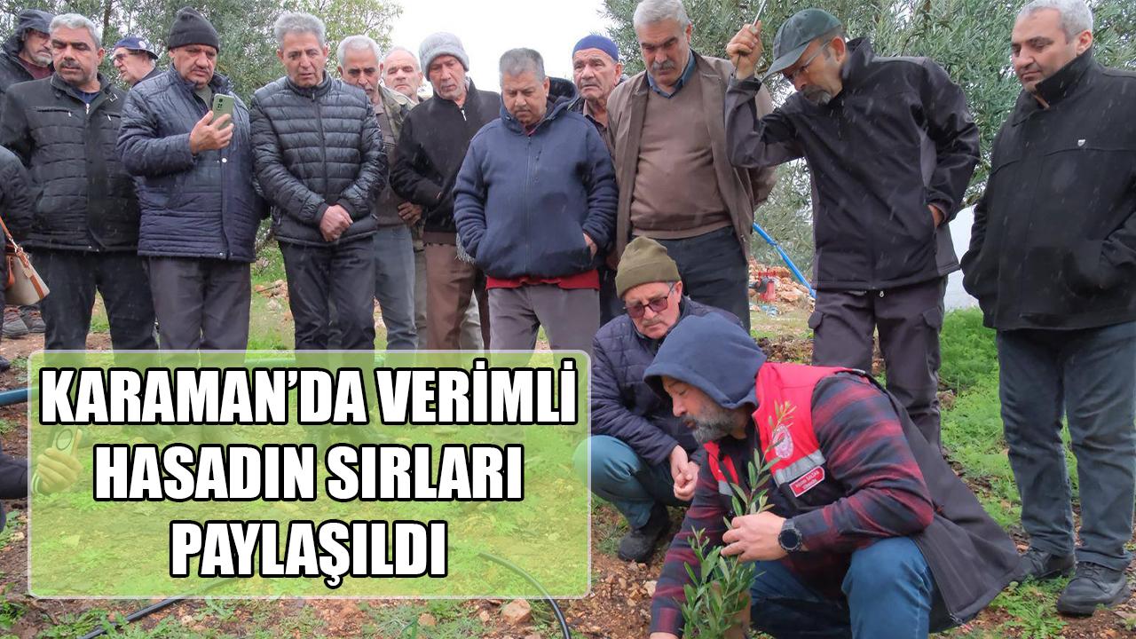 Karaman'da verimli hasadın sırları paylaşıldı