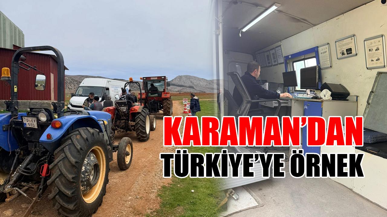 Karaman’dan Türkiye’ye örnek