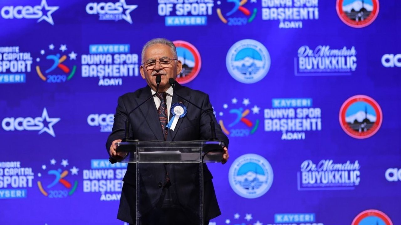 Kayseri'nin "2029 Dünya Spor Başkenti" adaylık sürecine ilişkin lansman toplantısı yapıldı