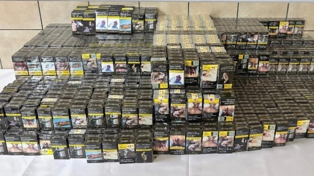 Kırşehir'de gümrük kaçağı 1605 paket sigara ele geçirildi