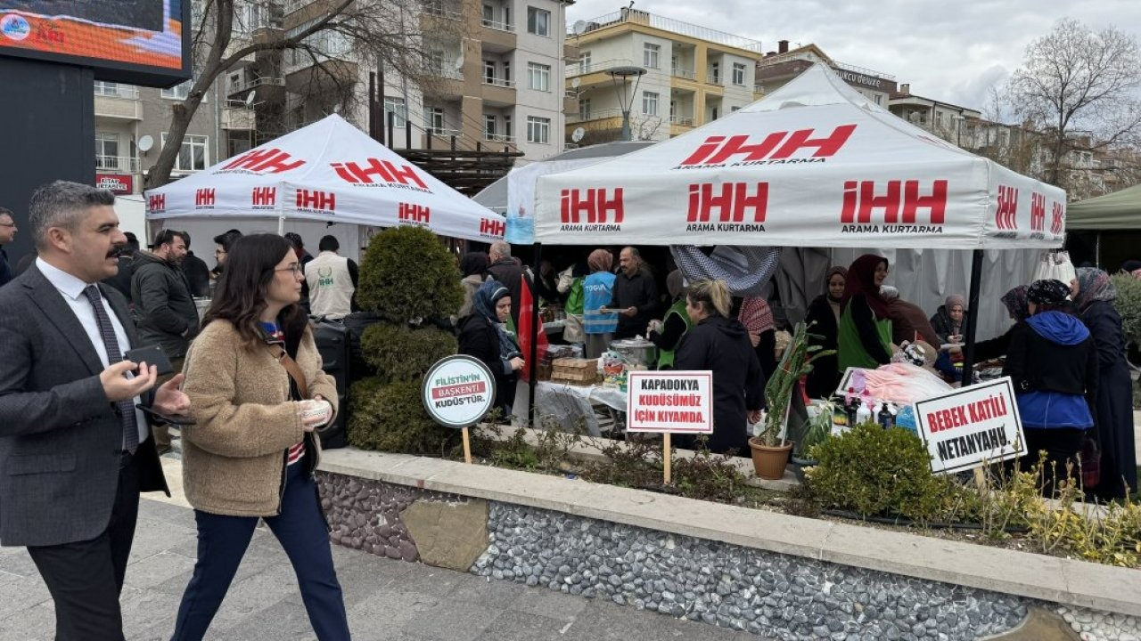 Nevşehir'de Gazze'ye destek amacıyla kermes düzenlendi