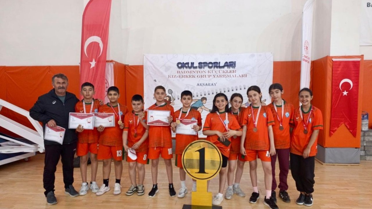 Niğde Halil Kitapçı Ortaokulu badminton takımları, Türkiye şampiyonasında mücadele edecek