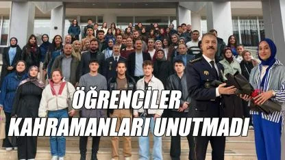 Öğrenciler kahramanları unutmadı