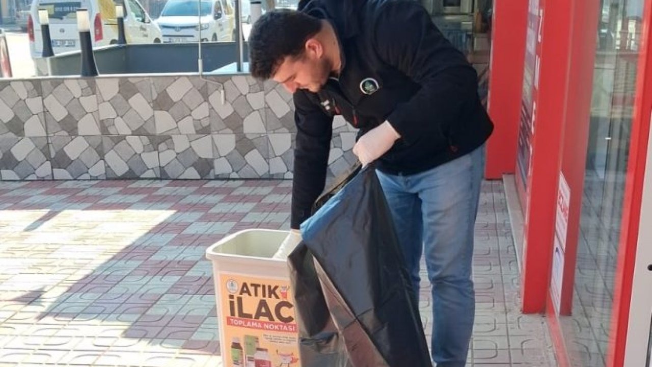 Pursaklar'da atık ilaçlar çevreye zarar vermeden toplanıyor