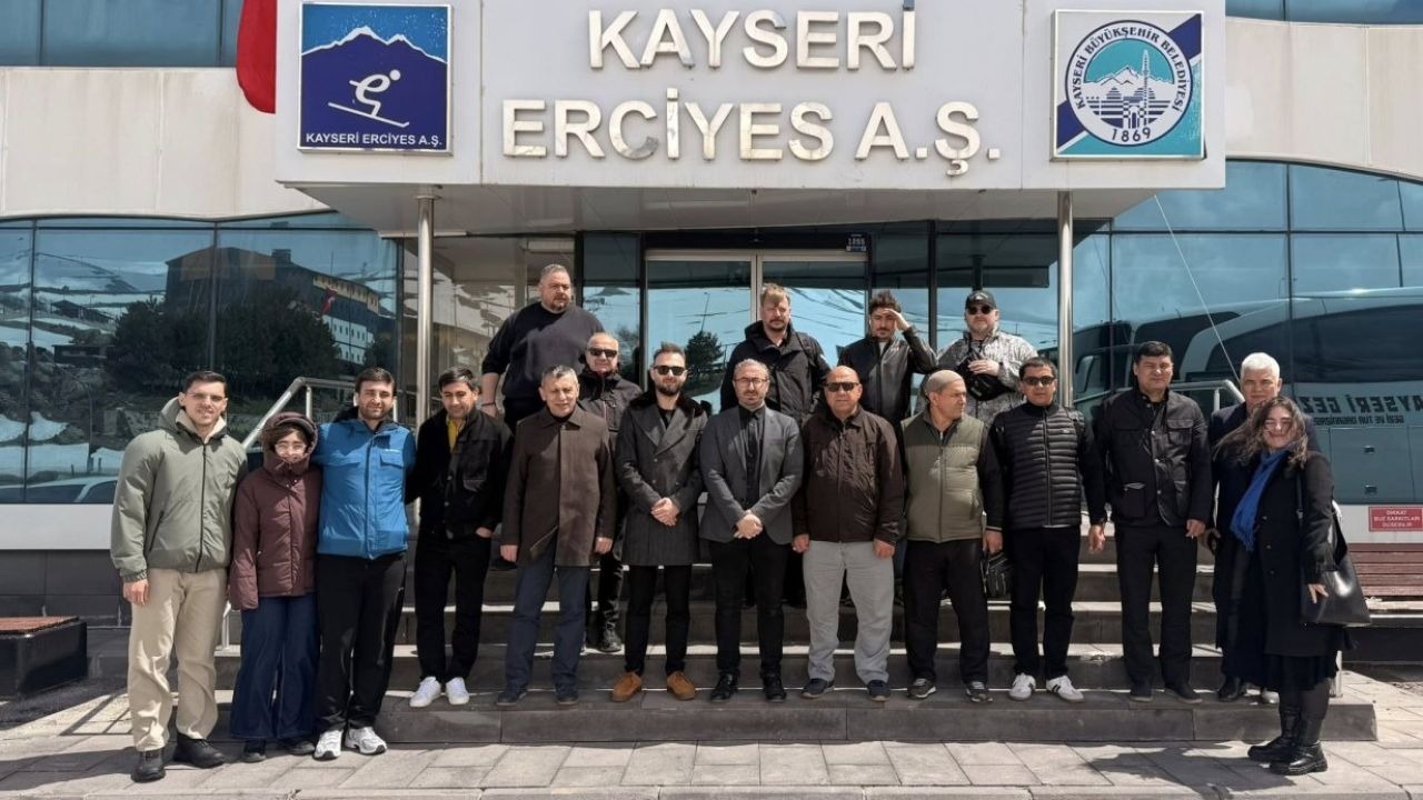 Rusya ve Türkmenistan'dan iş insanları Erciyes'i ziyaret etti