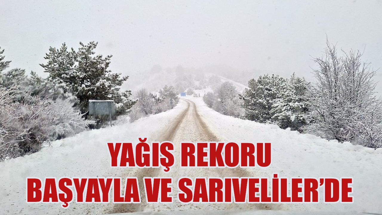 Yağış rekoru Başyayla ve Sarıveliler’de