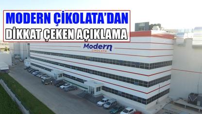 Modern Çikolata’dan dikkat çeken açıklama