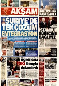 AKŞAM Gazete Manşeti
