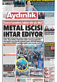 AYDINLIK GAZETESİ Gazete Manşeti