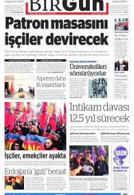 BİRGÜN Gazete Manşeti