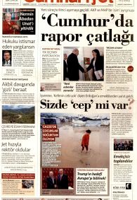 CUMHURİYET Gazete Manşeti