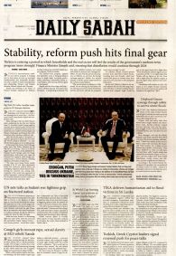 DAİLY SABAH Gazete Manşeti
