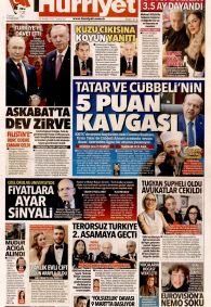 HÜRRİYET Gazete Manşeti