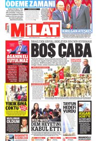 MİLAT Gazete Manşeti