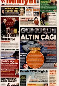 MİLLİYET Gazete Manşeti