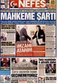 NEFES Gazete Manşeti