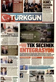 TÜRKGÜN Gazete Manşeti